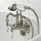Kingston Brass CA1009T8 3-3/8" Tub Wall Mount Clawfoot Tub Faucet with Hand Shower, Brushed Nickel CA1009T8 - alternate 4